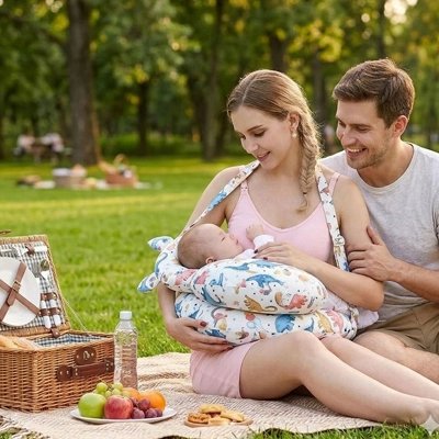 Coussin d'allaitement Étreinte Maman & Bébé 