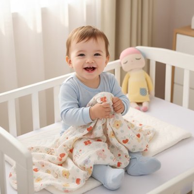 Couverture bébé fraises