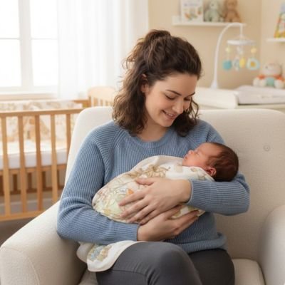 Couverture bébé naissance maman