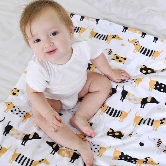 COUVERTURE BEBE POLAIRE chien bebe
