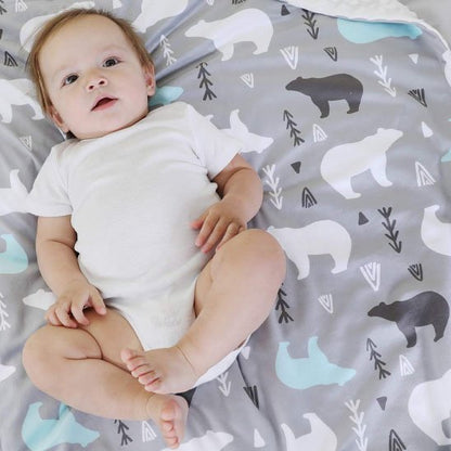 COUVERTURE BEBE POLAIRE ours