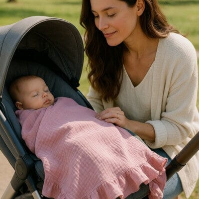 COUVERTURE BEBE poussette maman