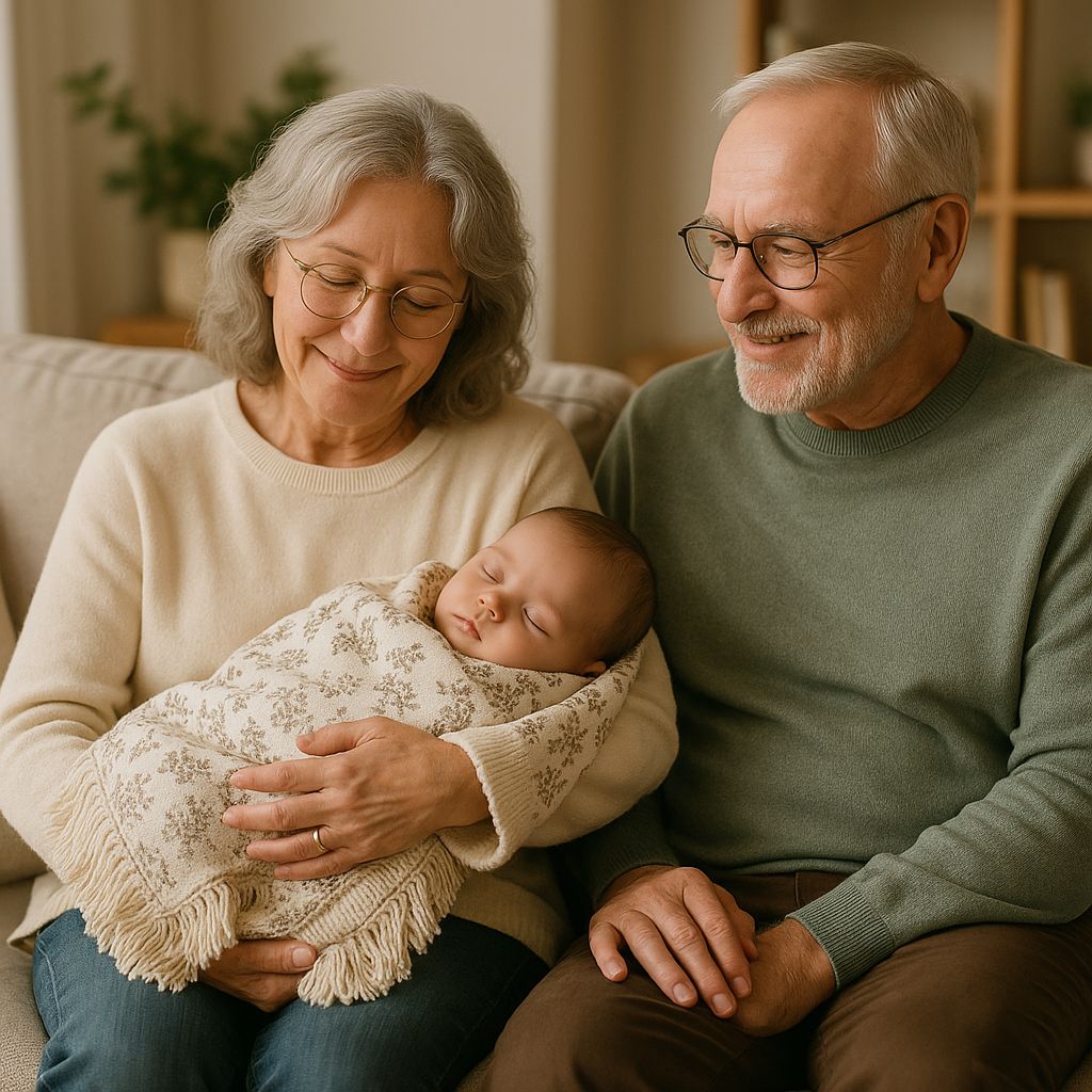 Couverture Emmaillotage grand-parents