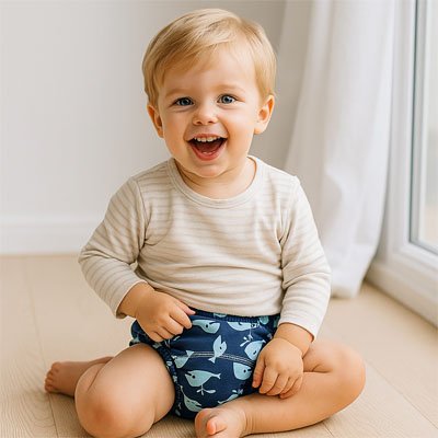 Culotte d'apprentissage garçon sourit