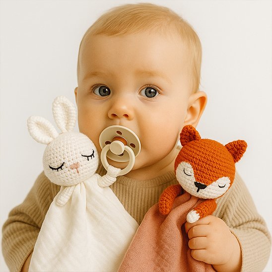 Doudou bebe fille avec souccette