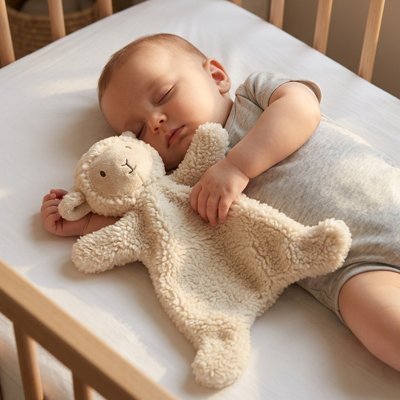 Doudou bebe mouton enfant