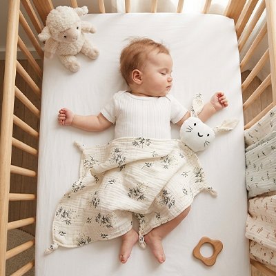 Doudou lapin Tout Doux mousseline