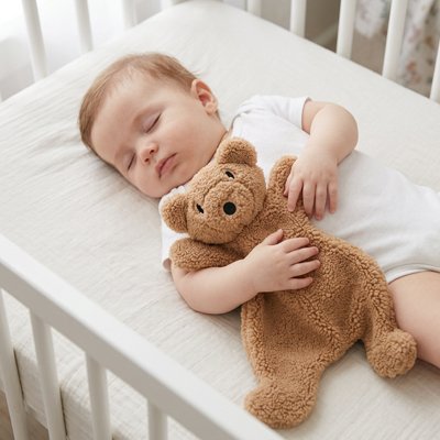 Doudou ours marron enfant