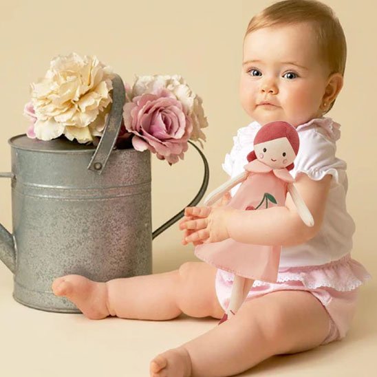 Doudou  poupon bébé assit