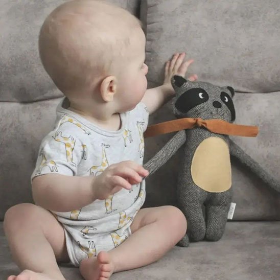 Doudou gris bébé