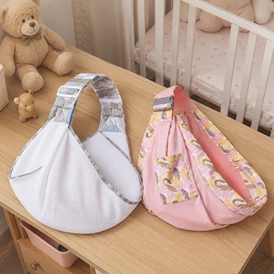 Portage Echarpe Love Radius rose blanc