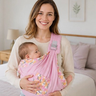 Portage Echarpe Love Radius  rose maman