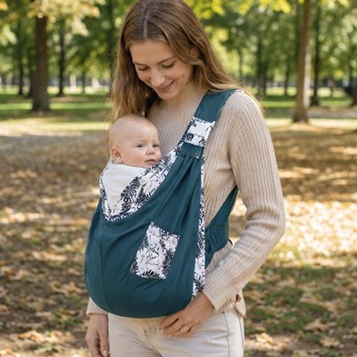 Echarpe de portage Boba Wrap vert foncé