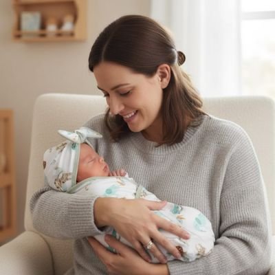 Emmaillotage bébé nuit maman