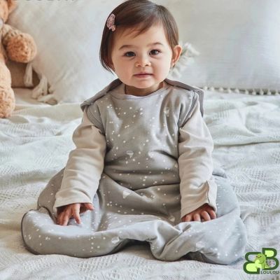 Gigoteuse bebe grise fille