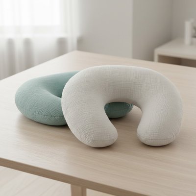 Housse coussin allaitement Déhoussable vert