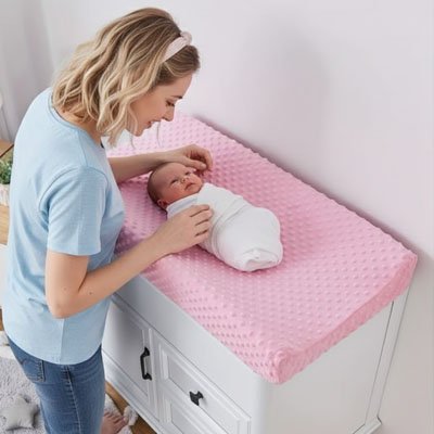 Housse de matelas à langer | Imperméable & Douce bebeloulou