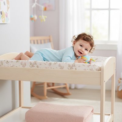 Housse matelas à langer flori enfant