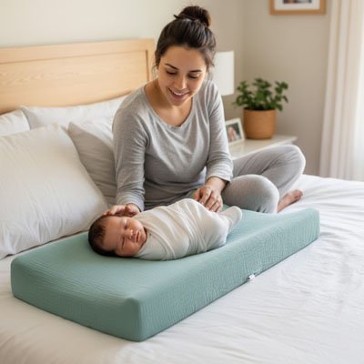 Housse pour matelas à langer | Douce & Imperméable bebeloulou