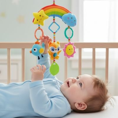 Jouet bebe Évolutif Sensoriel arc en ciel