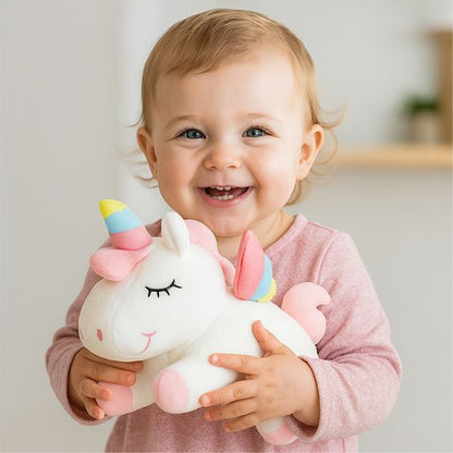Licorne peluche blanc enfant