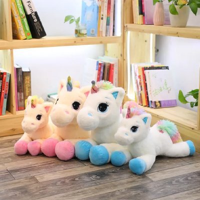Licorne peluche couleurs
