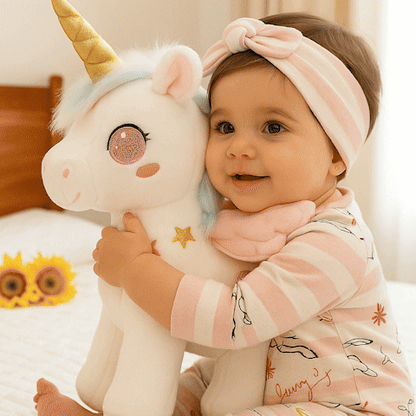 Licorne peluche fille doudou