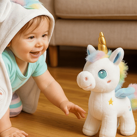 Licorne peluche garçon