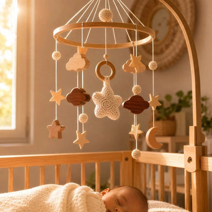 MOBILE BEBE BOIS | Petit Nuage bebeloulou