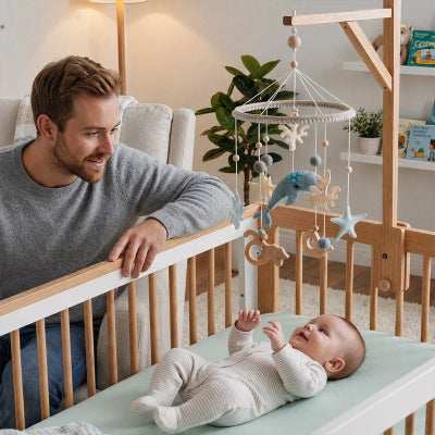 Mobile bébé papa enfant