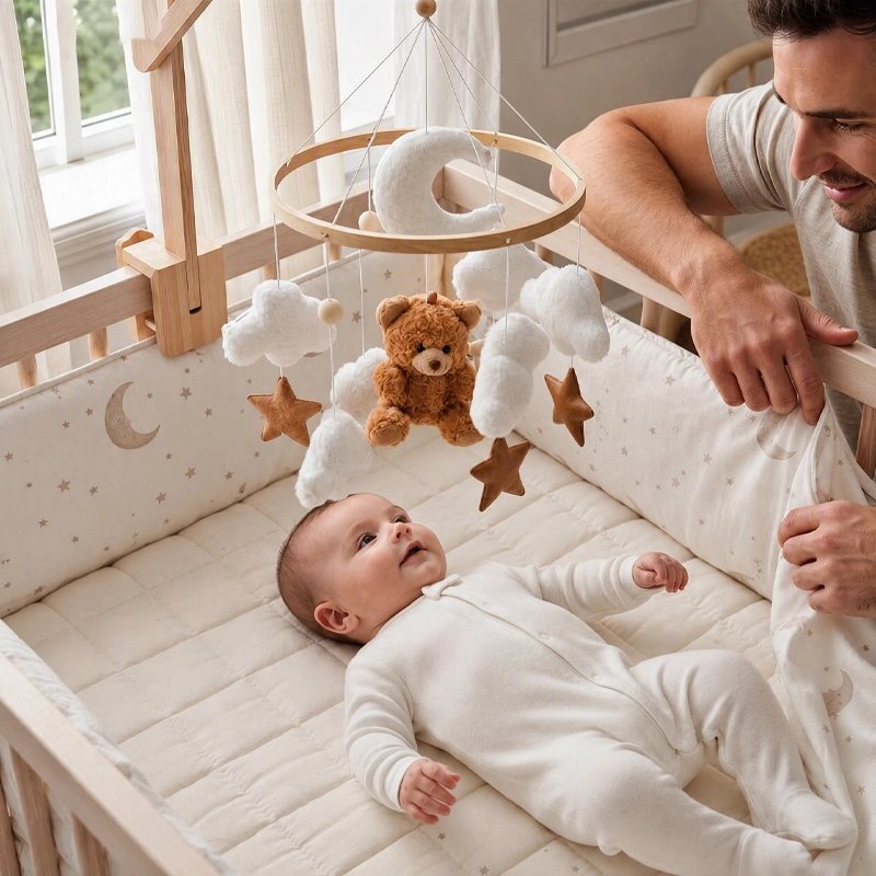 Mobile bébé papa