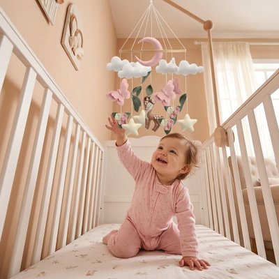Mobile bébé petite fille