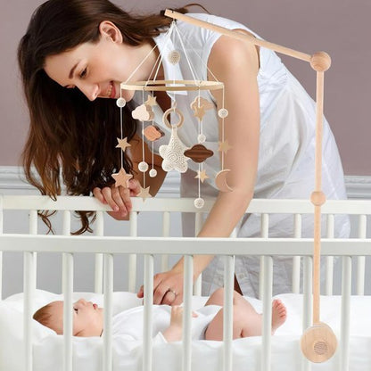 Mobile musical bébé berceau maman