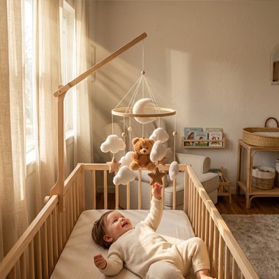 Mobile musical pour bebe enfant
