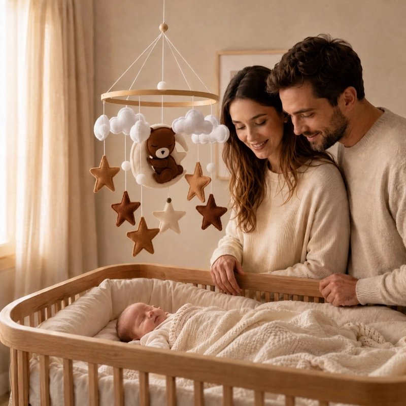 MOBILE POUR LIT BEBE dort dans lit