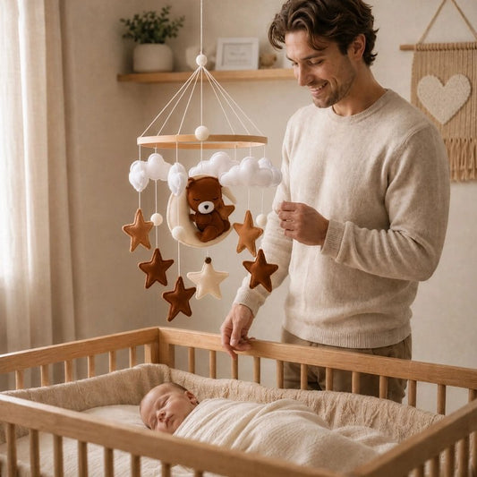 MOBILE POUR LIT BEBE  papa