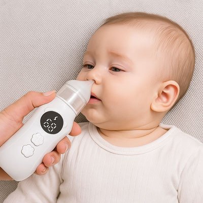 Mouche bébé électrique blanc