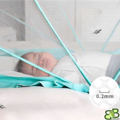 Moustiquaire Lit Bebe bleu