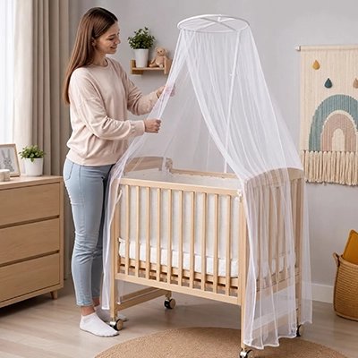 Moustiquaires lit bebe | Petit Rêve bebeloulou