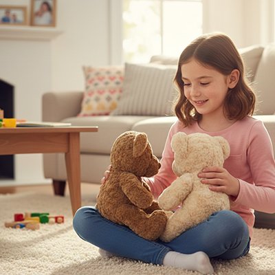 Ours en peluche Miel marron chambre