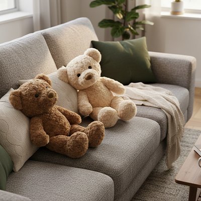 Ours en peluche Mielbeige marron