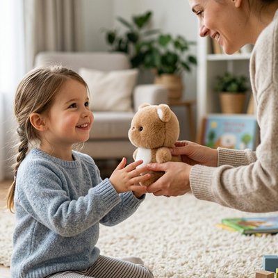Ours en peluche Teddy Bébé fille