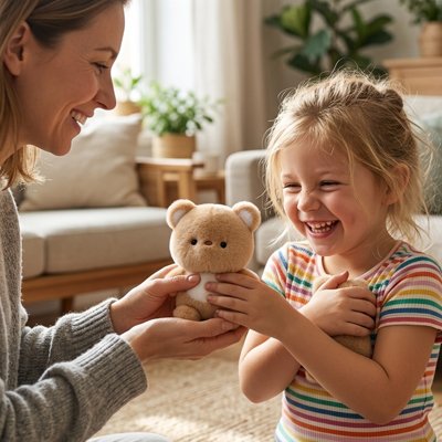 Ours en peluche Teddy Bébé maman