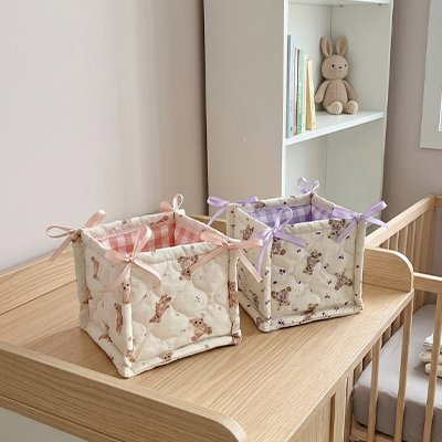 Panier de rangement bébé en tissu
