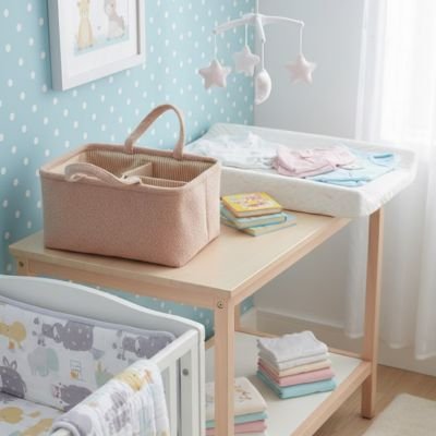Panier de rangement bébé kaki enfant