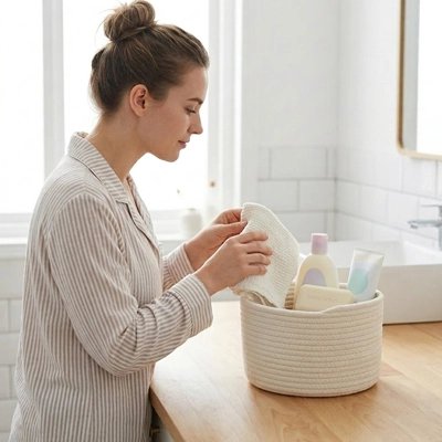 Panier rangement bébé Pratique et Élégant 