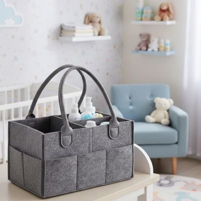 Panier de rangement bébé gris décoration