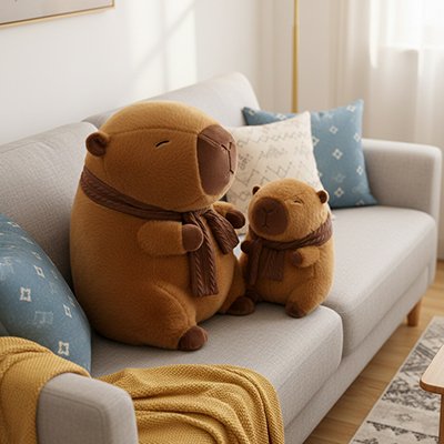 Peluche Capybara Capou marron