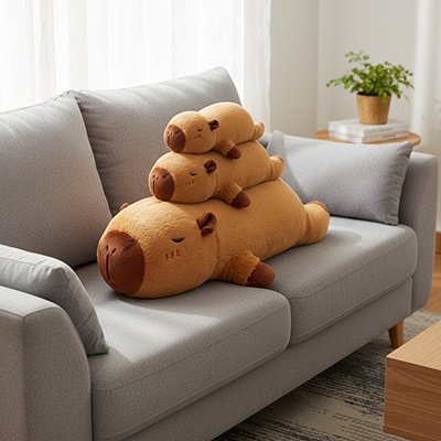 Peluche Capybara Capy oreiller