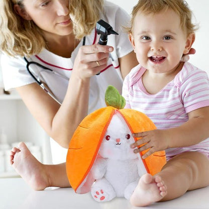 Peluche lapin carotte maman